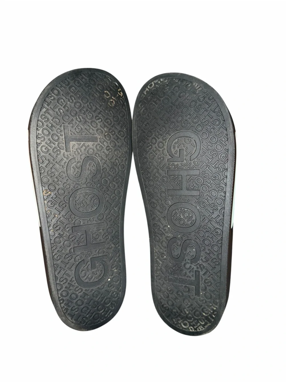 Ghost Golf Club Slides 1.0 Black White Logo Sandals Men’s 10 Women’s 11.5